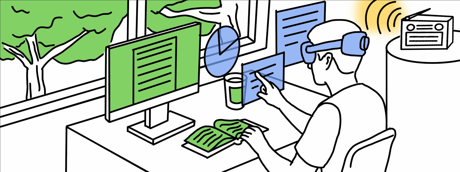 Searching Through Complex Worlds: Visual Search and Spatial Regularity Memory in Mixed Reality